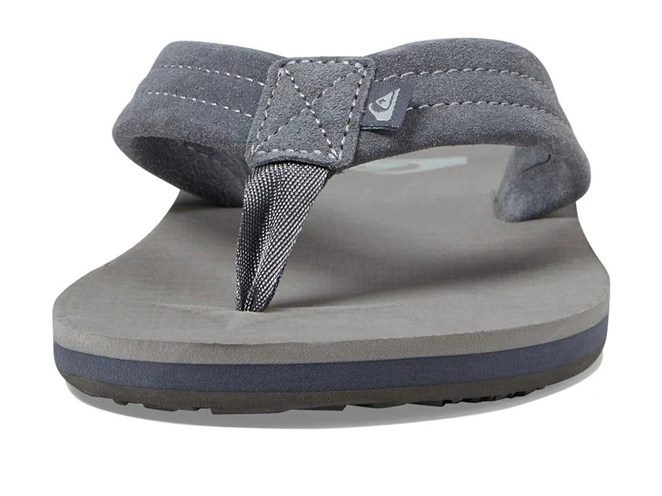 Quiksilver Mens Carver Suede Core Flip-Flop - BeachToBlvd