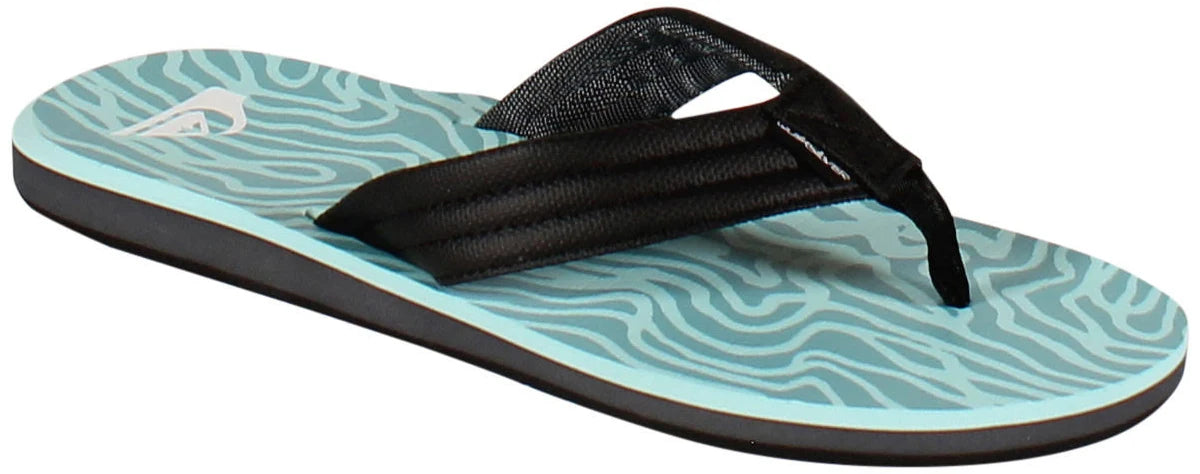 Quiksilver Carver Print Sandal - Blue - BeachToBlvd
