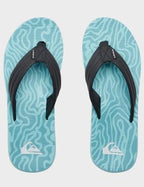 Quiksilver Carver Print Sandal - Blue - BeachToBlvd