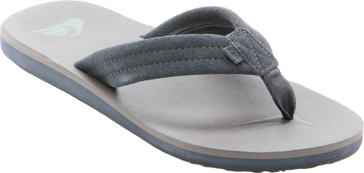 Quiksilver Mens Carver Suede Core Flip-Flop - BeachToBlvd