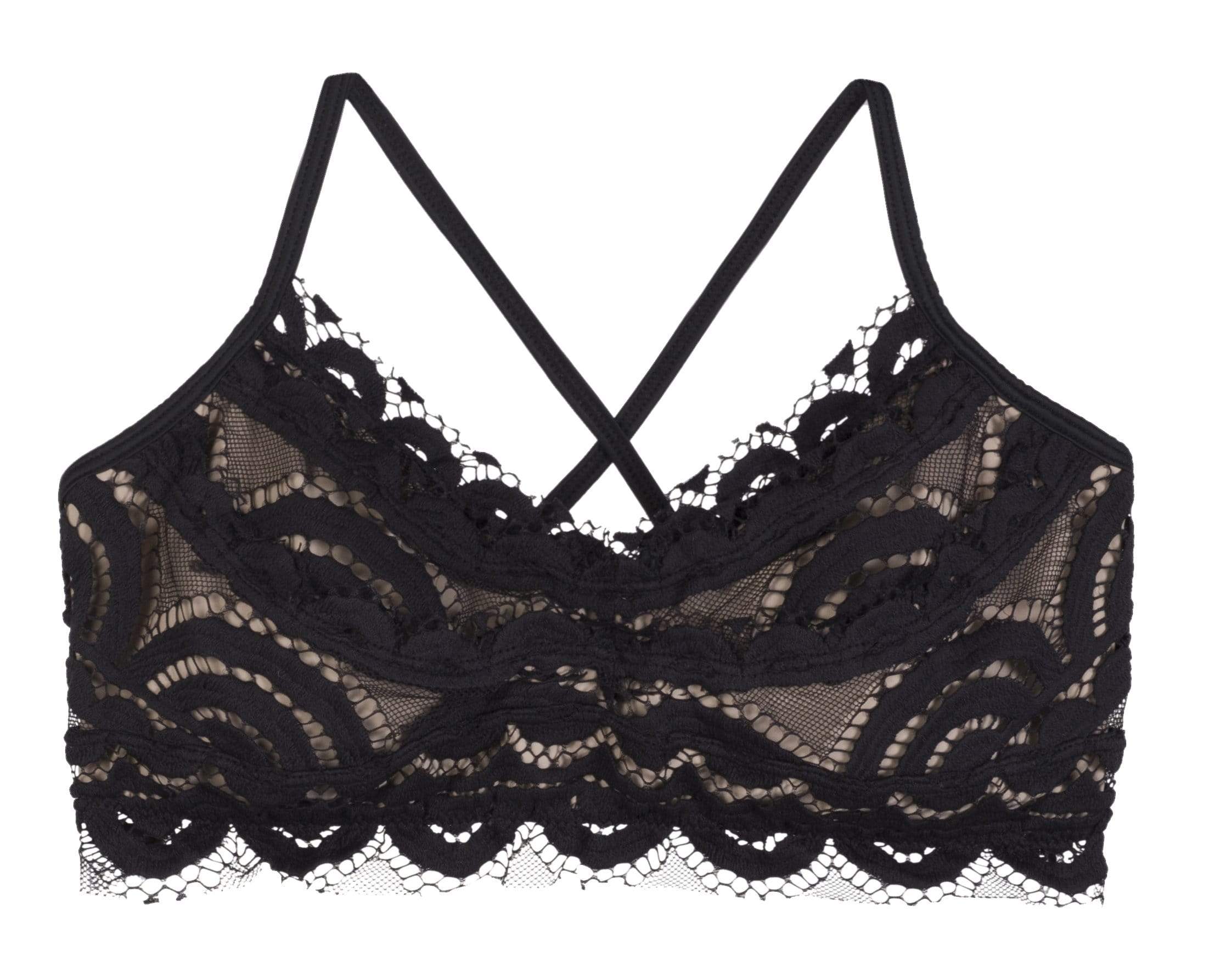 PQ Midnight Lace Bralette - BeachToBlvd
