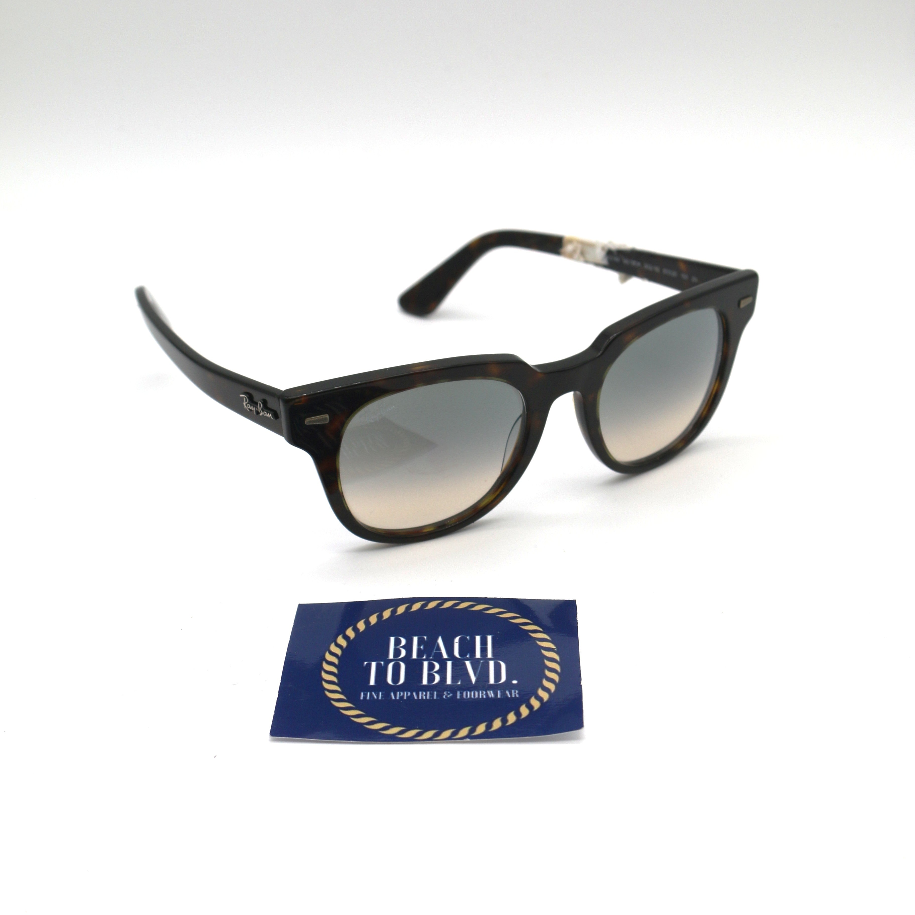 Ray-Ban Meteor 2168 Sunglasses- Tortoise/ Clear Gradient Grey