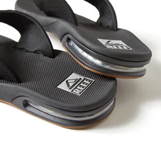 Reef Bottle Opener Fanning Men's Sandals - Black/Silver