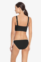 Robin Piccone-Ava Twist Front Bikini Top- Black or Fiery Red