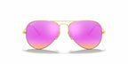 Ray-Ban RB3025 Metal Aviator- Matte Gold / Brown Mirror Fucsia Polarized Lens (112/1Q)