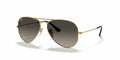 Ray-Ban RB3025 Metal Aviator- Gold / Light Grey Gradient Dark Grey Lens (181/71)