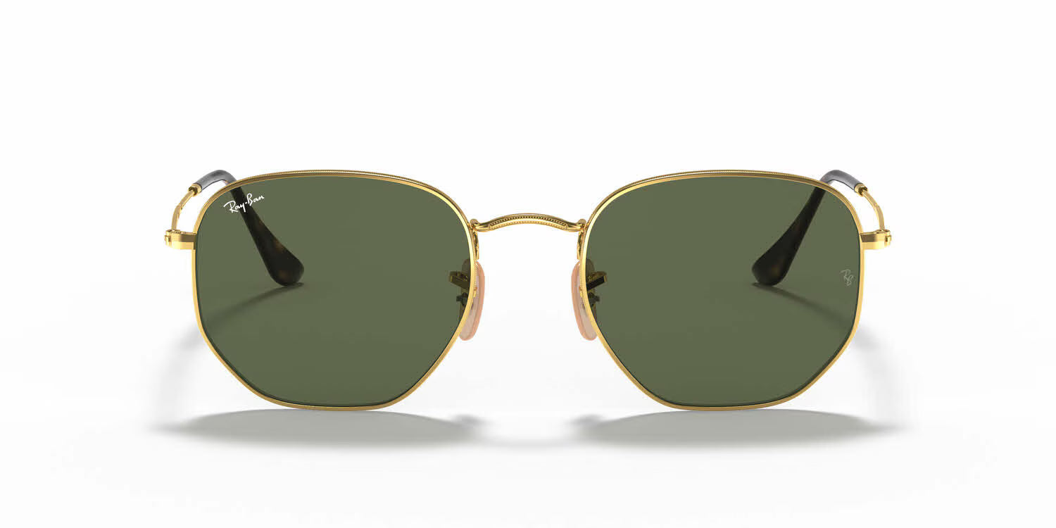 Ray-Ban RB3548N Hexagonal-Gold / Green Lens (001)