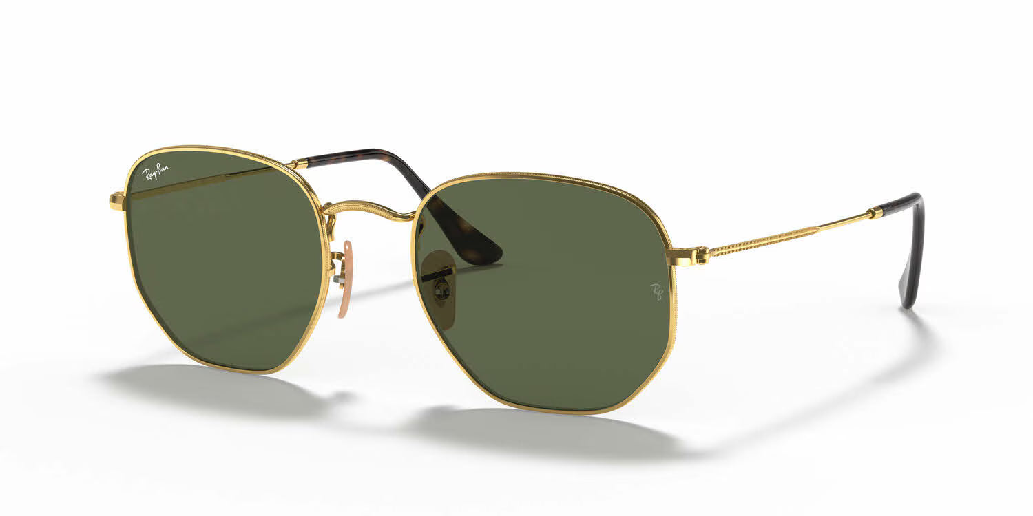 Ray-Ban RB3548N Hexagonal-Gold / Green Lens (001)
