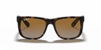 Ray-Ban RB4165 Justin- Matte Havana Rubber / Polarized Brown Gradient Lens (865/T5)