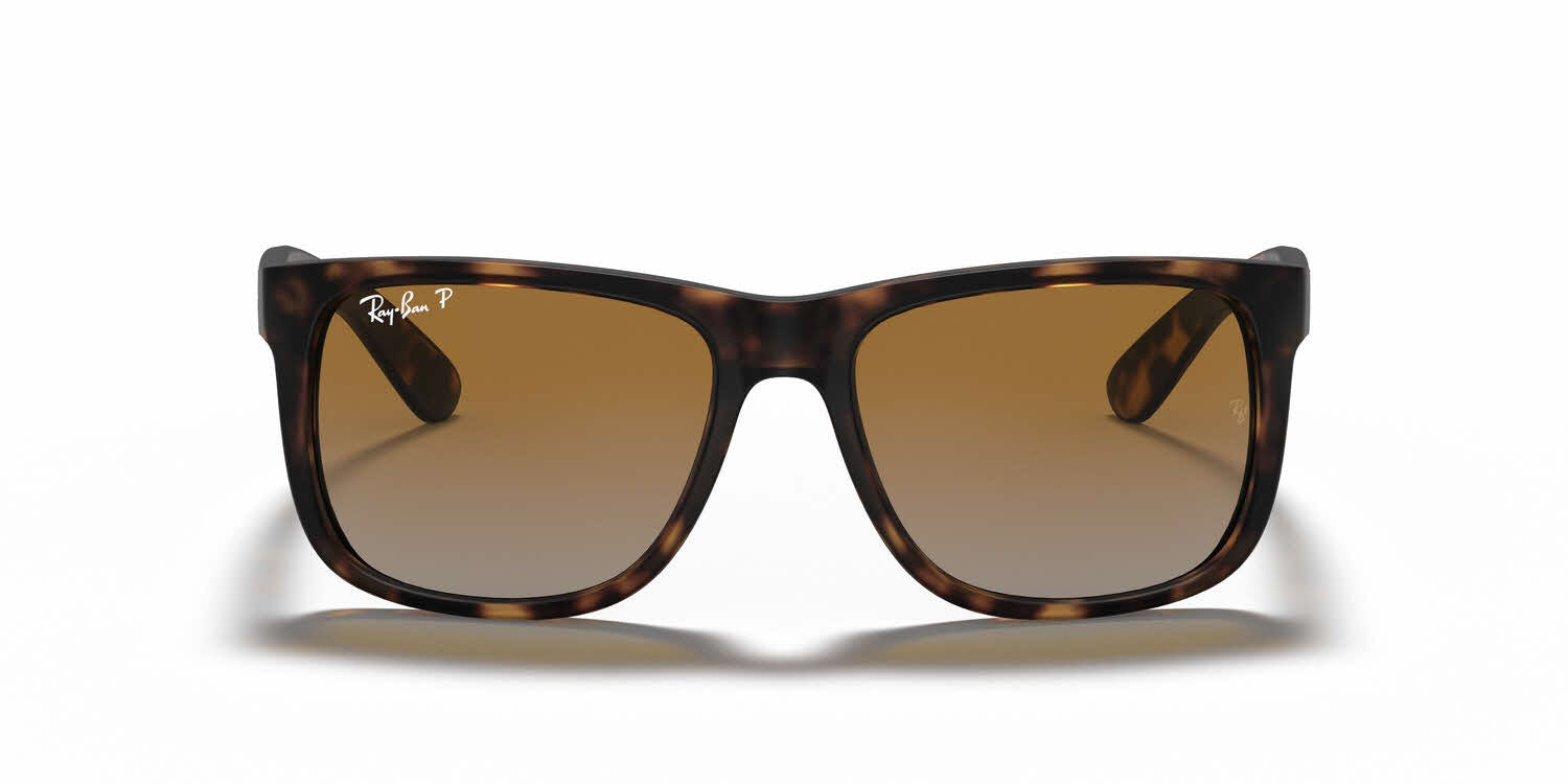 Ray-Ban RB4165 Justin- Matte Havana Rubber / Polarized Brown Gradient Lens (865/T5)