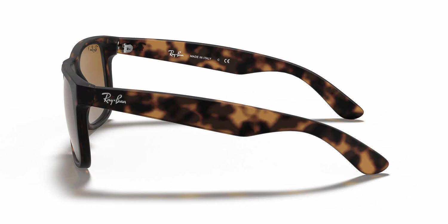 Ray-Ban RB4165 Justin- Matte Havana Rubber / Polarized Brown Gradient Lens (865/T5)