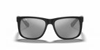 Ray-Ban RB4165 Justin-Rubber Black / Grey Mirror Silver Lens (622/6G)