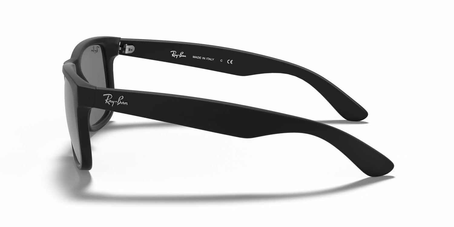 Ray-Ban RB4165 Justin-Rubber Black / Grey Mirror Silver Lens (622/6G)