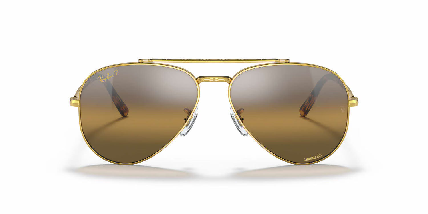 Ray-Ban RB3625 New Aviator- Gold / Silver/Brown (9196G5)