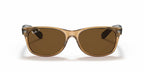 Ray-Ban RB2132 New Wayfarer- Honey / Crystal Brown Polarized Lens (945/57)