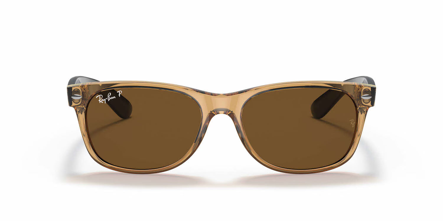 Ray-Ban RB2132 New Wayfarer- Honey / Crystal Brown Polarized Lens (945/57)