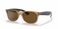 Ray-Ban RB2132 New Wayfarer- Honey / Crystal Brown Polarized Lens (945/57)