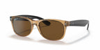 Ray-Ban RB2132 New Wayfarer- Honey / Crystal Brown Polarized Lens (945/57)
