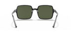 Ray-Ban 0RB1973 SQUARE II Sunglasses -Glossy Black Frame / Green Lens