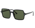 Ray-Ban 0RB1973 SQUARE II Sunglasses -Glossy Black Frame / Green Lens