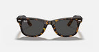 Ray-Ban 0RB2140 Original Wayfarer Bicolor Sunglasses- Tortoise Polished Havana / G-15 Dark Grey Lens