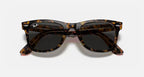 Ray-Ban 0RB2140 Original Wayfarer Bicolor Sunglasses- Tortoise Polished Havana / G-15 Dark Grey Lens