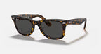 Ray-Ban 0RB2140 Original Wayfarer Bicolor Sunglasses- Tortoise Polished Havana / G-15 Dark Grey Lens