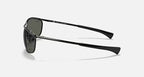 Ray-Ban 0RB3119 Olympian I Deluxe Sunglasses - Polished Black Frame / Green Polarized Lens