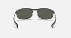 Ray-Ban 0RB3119 Olympian I Deluxe Sunglasses - Polished Black Frame / Green Polarized Lens