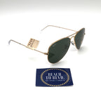 Ray-Ban 0RB3025 Aviator Classic Sunglasses- Polished Arista Gold / Green  Lens