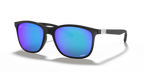 Ray-Ban 0RB4330CH Chromance Sunglasses- Matte Black / Green Mirror Blue Polarized Lens