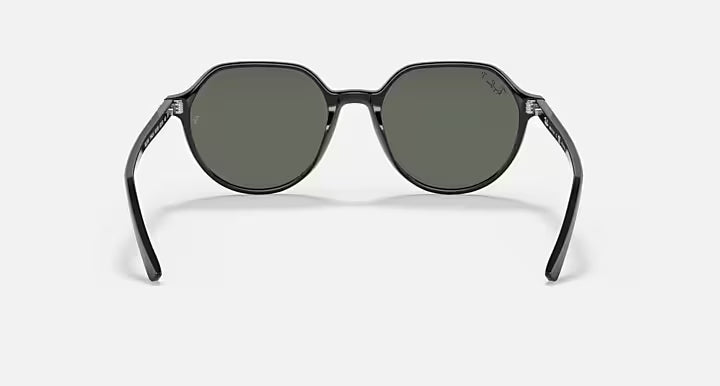 Ray-Ban RB2195 Thalia Sunglasses- Polished Black / Green Polarized Lens