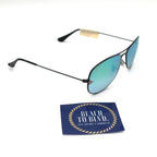 Ray-Ban RB3362 Cockpit Sunglasses - Polished Black Frame / Green Flash Gradient Lens