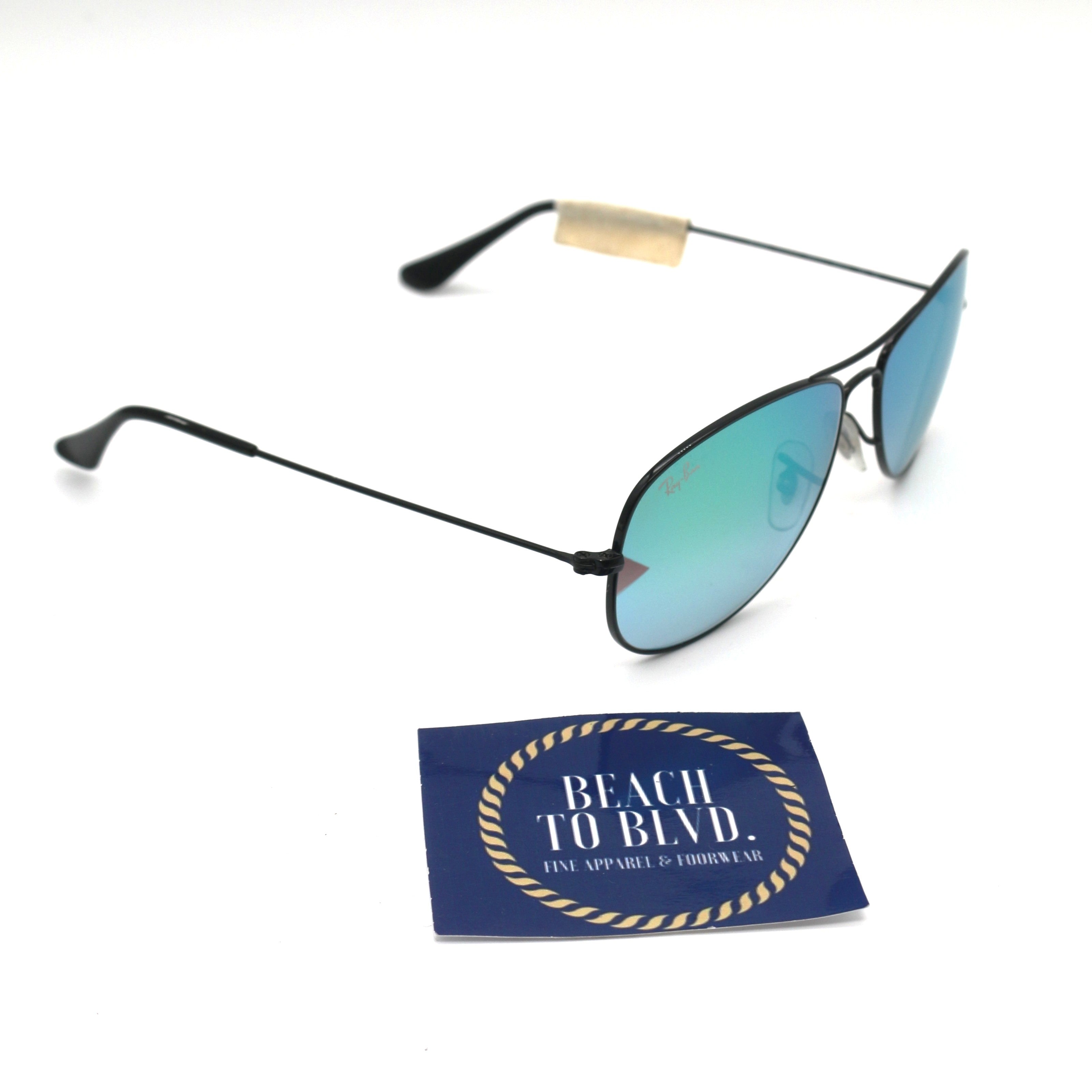 Ray-Ban RB3362 Cockpit Sunglasses - Polished Black Frame / Green Flash Gradient Lens