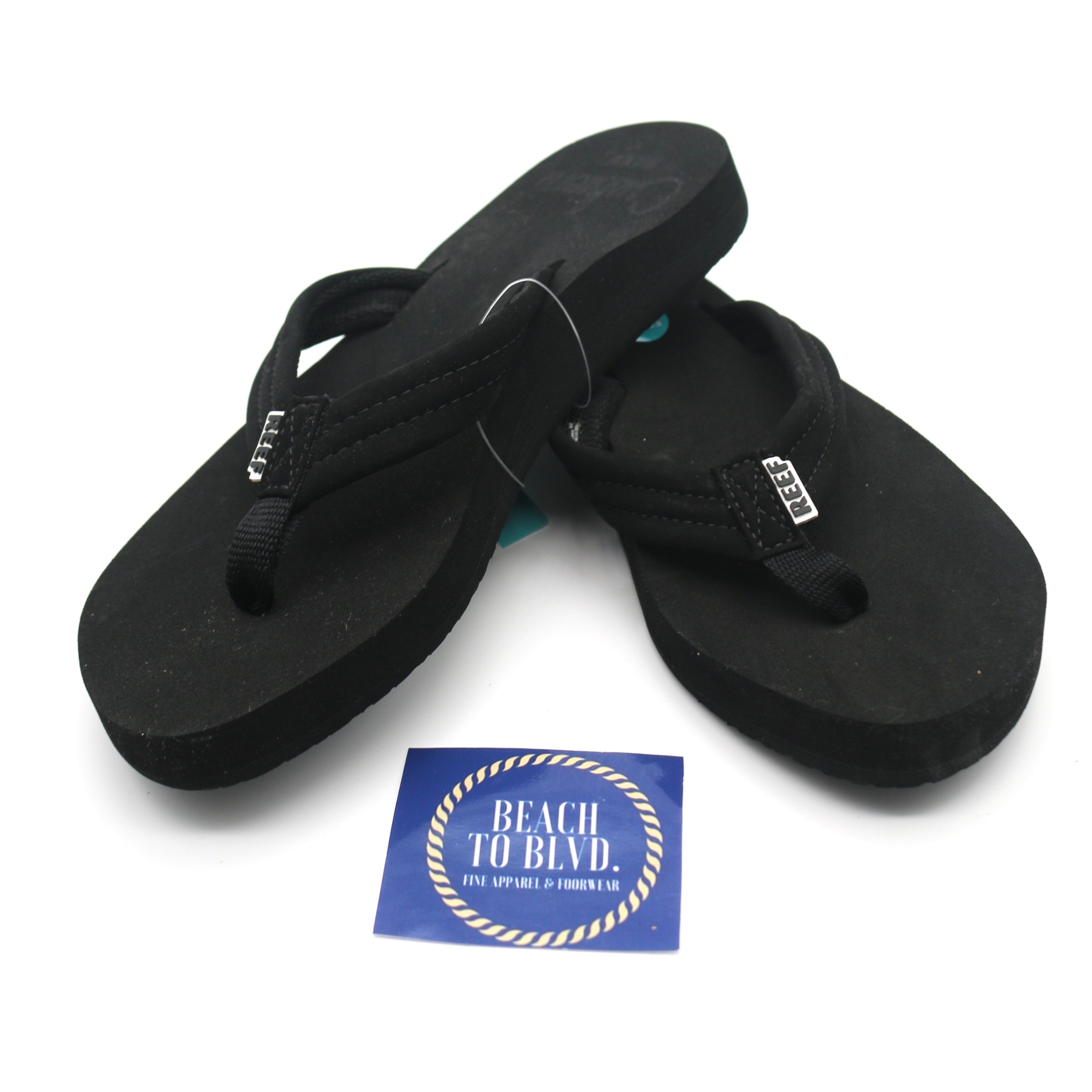 Reef Cushion Breeze Black Sandals - BeachToBlvd