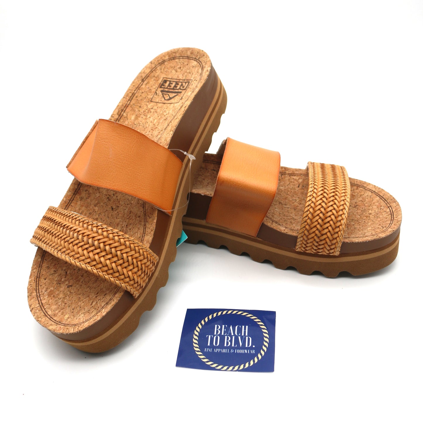 Reef Cushion Vista Hi Natural Braid Sandal