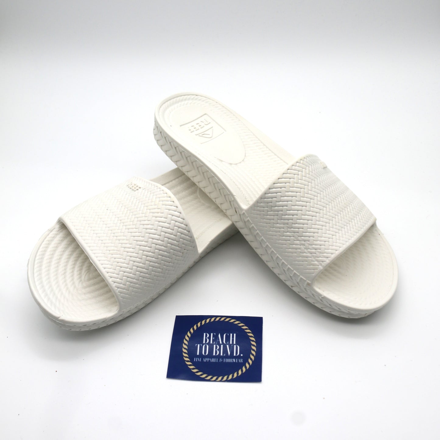 Reef Water Scout White Slide Sandals
