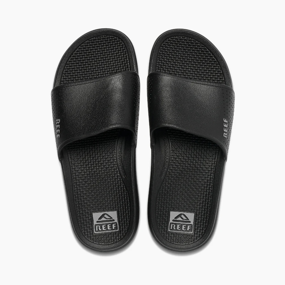 Reef Black Oasis Slide Sandals - BeachToBlvd
