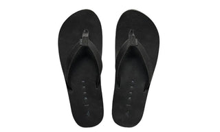 Reef Solana Leather Dusty Black Sandals - BeachToBlvd