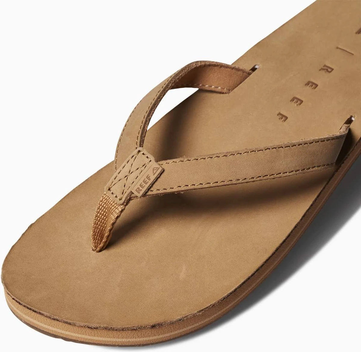 Reef Solana Leather Tan Sandals - BeachToBlvd