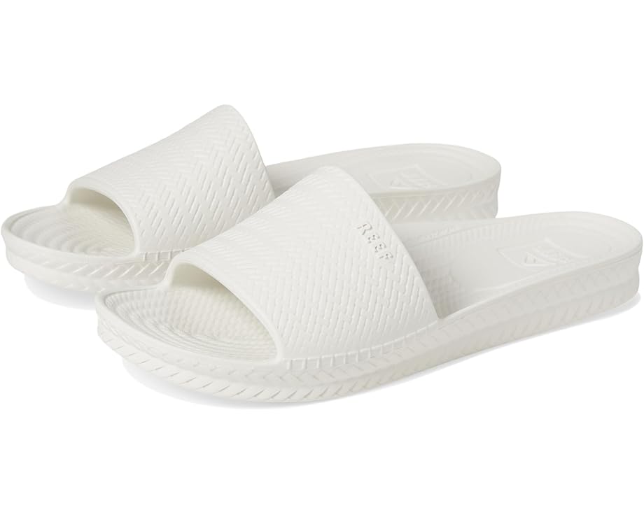 Reef Water Scout White Slide Sandals - BeachToBlvd