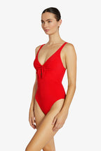 Robin Piccone AVA KNOT ONE PIECE 221716- Black or Fiery Red