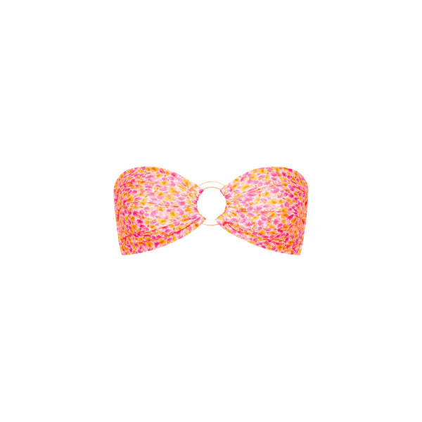 Kulani Kini Strapless Bandeau Bikini Top- Sherbert Shimmer