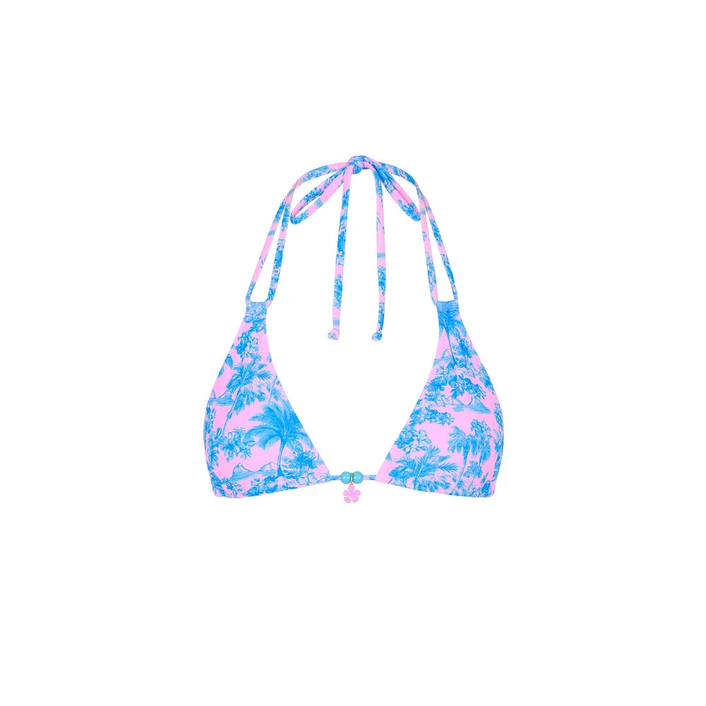 Kulani Kinis Simple Strap Halter Bikini Top - Paloma