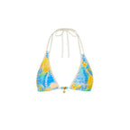 Kulani Kinis  Simple Crochet Halter Bikini Top - Limoncello Lagoon