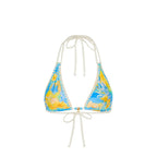 Kulani Kinis  Simple Crochet Halter Bikini Top - Limoncello Lagoon