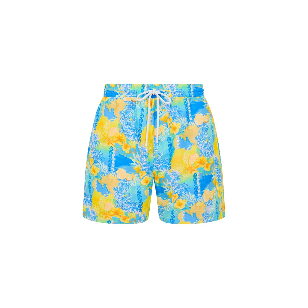 Kulani Kinis Men's Swim Trunks - Limoncello Lagoon