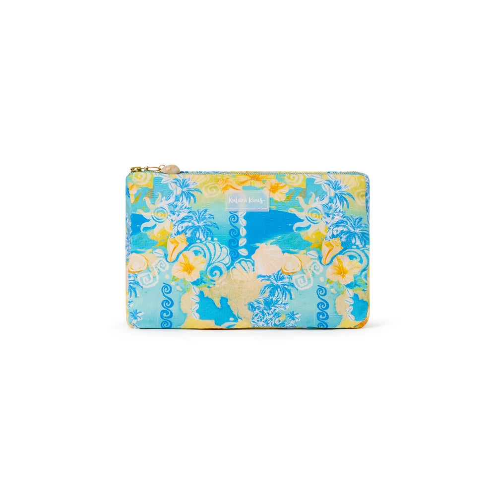Kulani Kinis Beach Pouch - Limoncello Lagoon