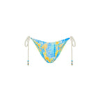 Kulani Kinis Dipped Cheeky Tie Bikini Bottoms - Limoncello Lagoon