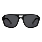 I-SEA San-O Men's Polarized Sunglasses - Black Ink Frame/ Smoke Lens